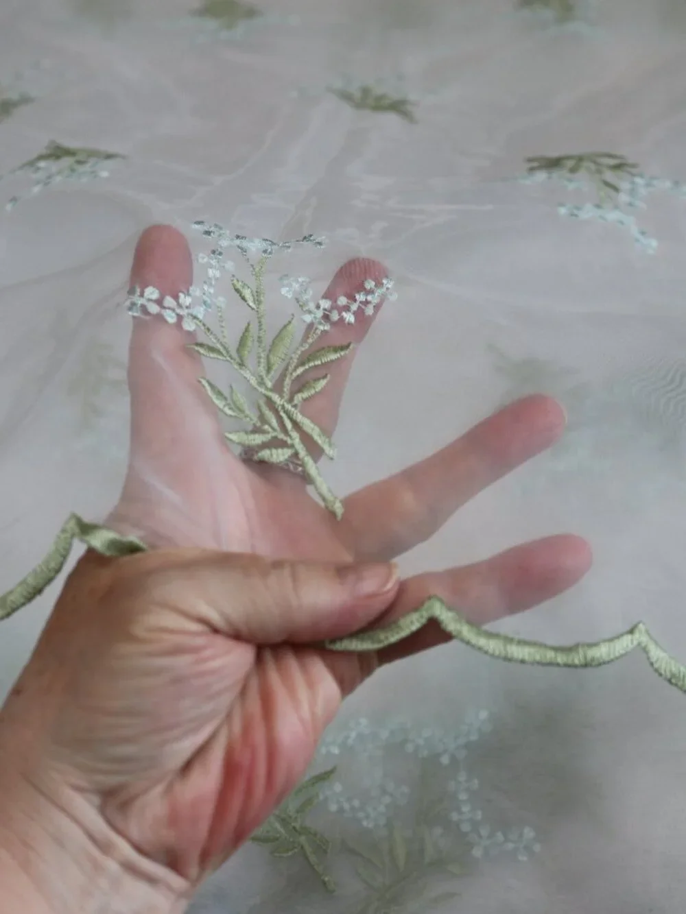 source unknown sheer embroidered